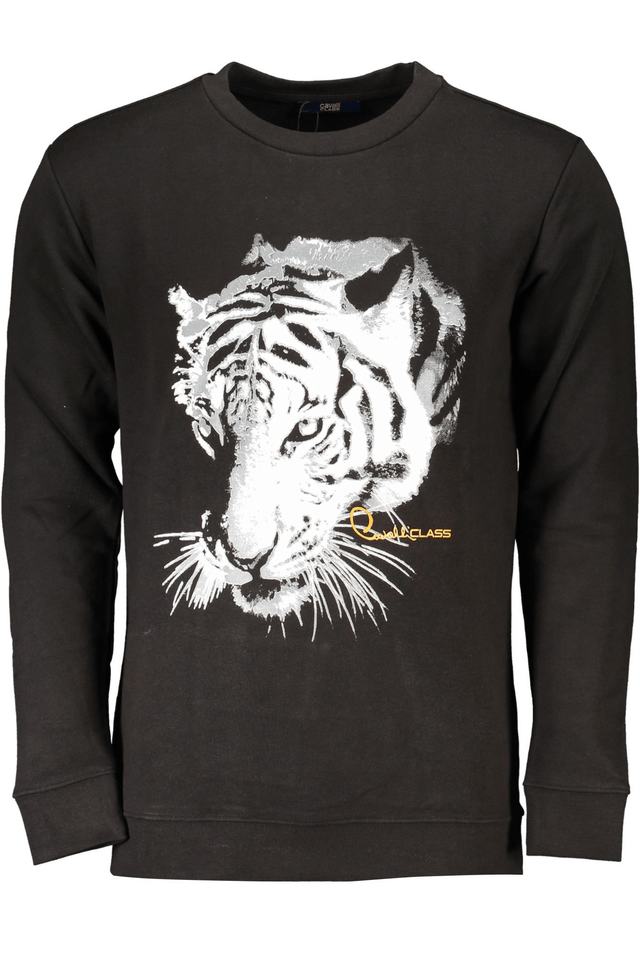 6780CAVALLI CLASS FELPA SENZA ZIP UOMO NERO