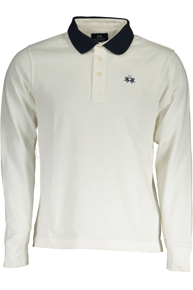2737LA MARTINA POLO MANICHE LUNGHE UOMO BIANCO