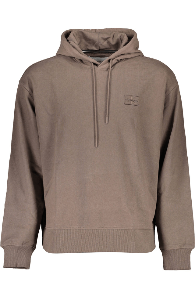 2364CALVIN KLEIN FELPA SENZA ZIP UOMO MARRONE