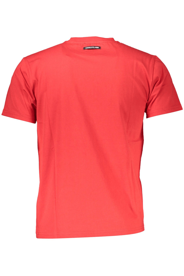 4161CAVALLI CLASS T-SHIRT MANICHE CORTE UOMO ROSSO