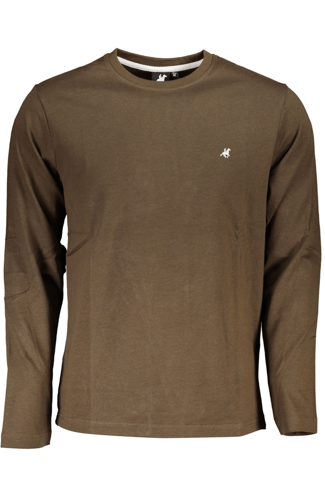 4787U.S. GRAND POLO T-SHIRT MANICHE LUNGHE UOMO MARRONE