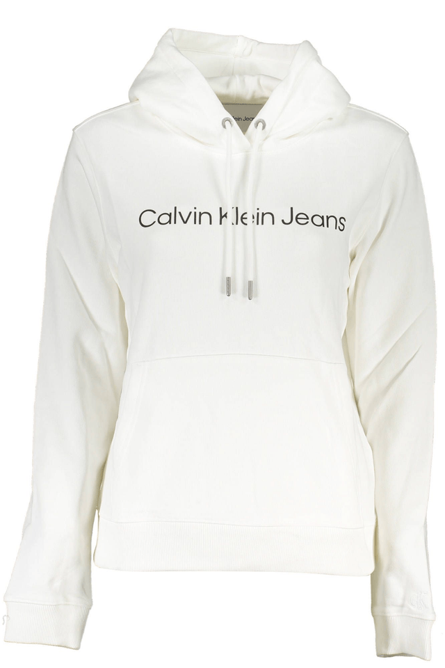 6383CALVIN KLEIN FELPA SENZA ZIP DONNA BIANCO
