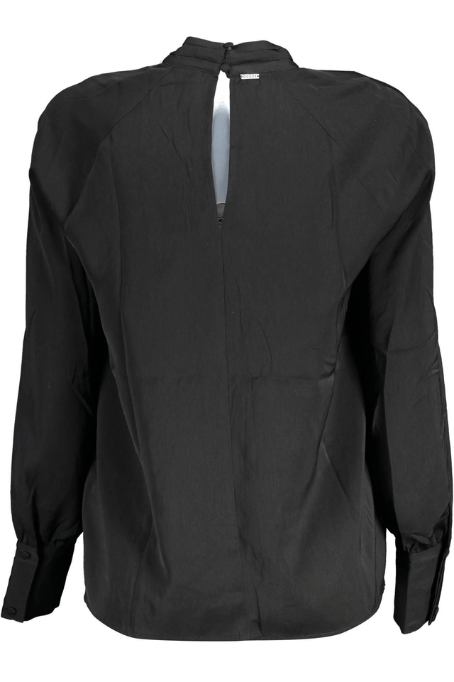 702GUESS JEANS CAMICIA MANICHE LUNGHE DONNA NERO