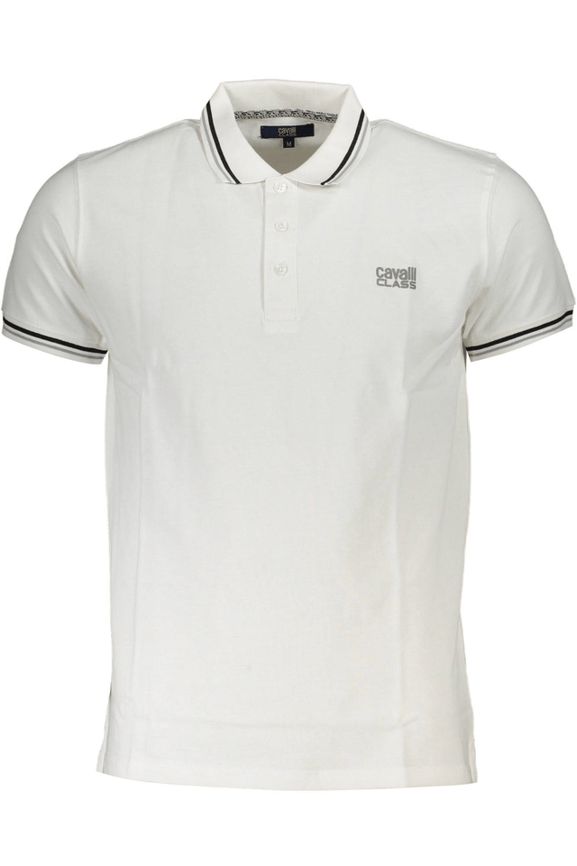 4555CAVALLI CLASS POLO MANICHE CORTE UOMO BIANCO