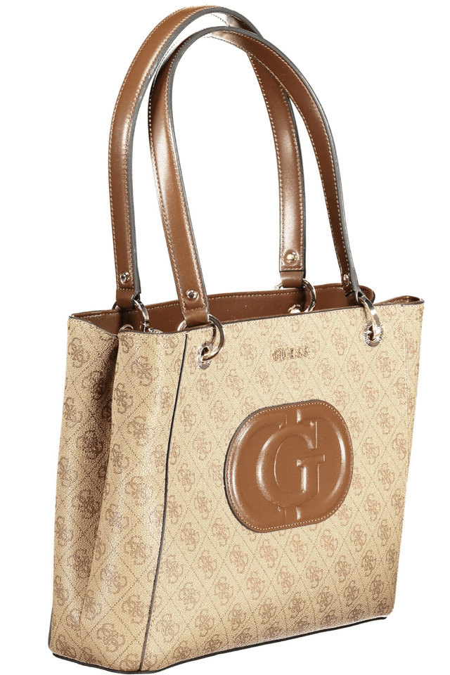 9915GUESS JEANS BORSA DONNA BEIGE