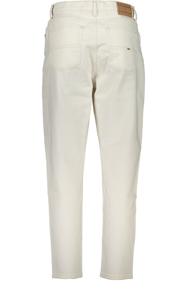 8307TOMMY HILFIGER JEANS DENIM DONNA BIANCO