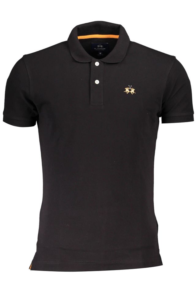 3049LA MARTINA POLO MANICHE CORTE UOMO NERO