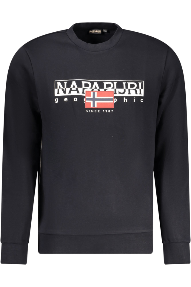 10389NAPAPIJRI FELPA SENZA ZIP UOMO NERO