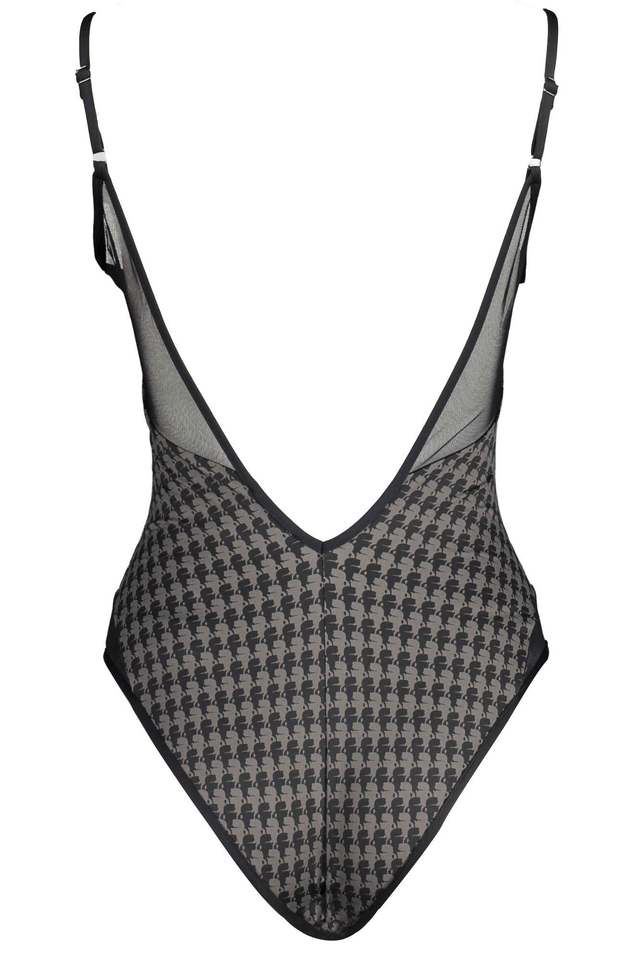 80KARL LAGERFELD BEACHWEAR COSTUME INTERO DONNA NERO