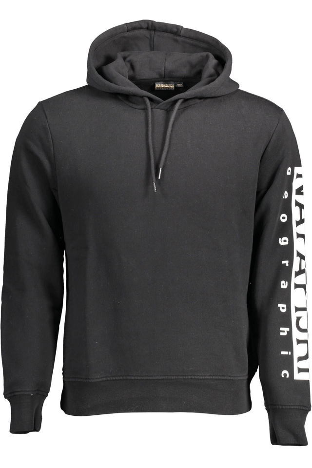 2119NAPAPIJRI FELPA SENZA ZIP UOMO NERO