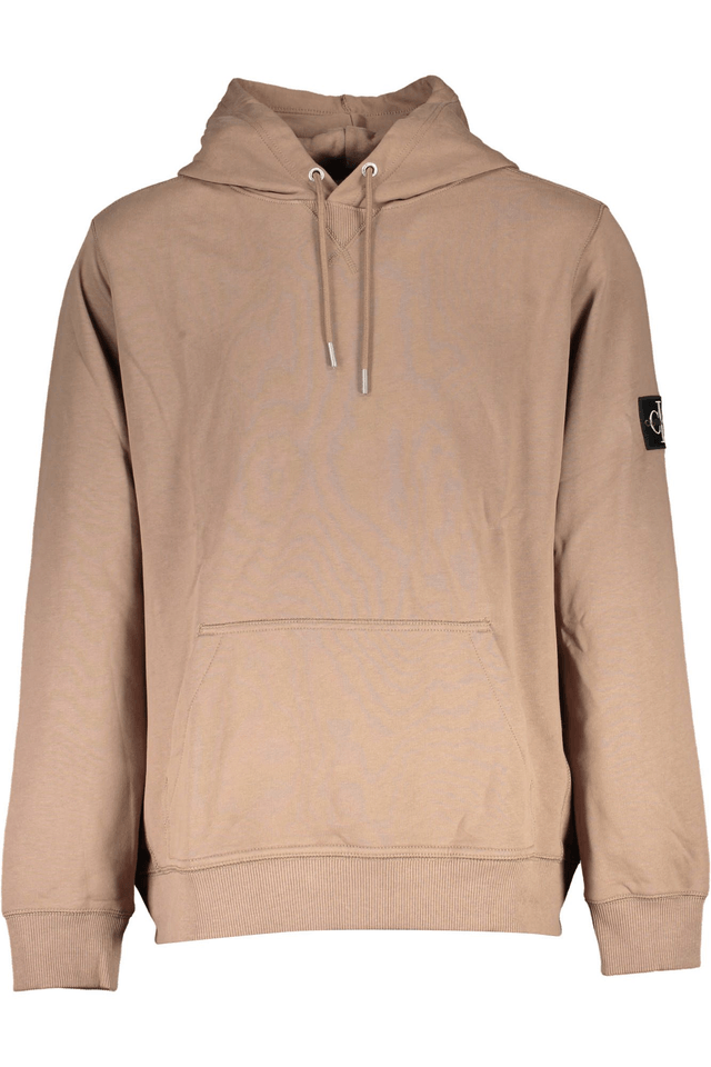2792CALVIN KLEIN FELPA SENZA ZIP UOMO MARRONE