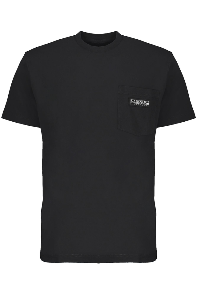 7780NAPAPIJRI T-SHIRT MANICHE CORTE UOMO NERO