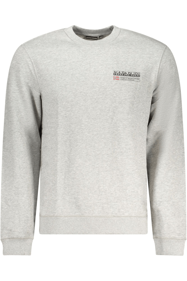 10362NAPAPIJRI FELPA SENZA ZIP UOMO GRIGIO