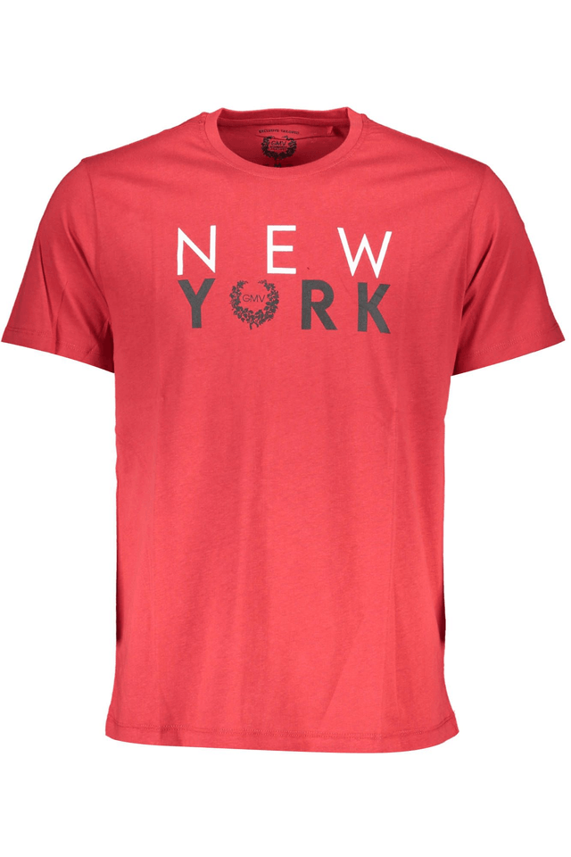 4038GIAN MARCO VENTURI T-SHIRT MANICHE CORTE UOMO ROSSO