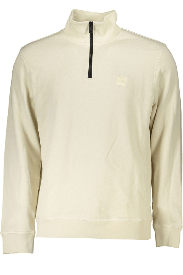 7617HUGO BOSS FELPA CON ZIP UOMO BEIGE