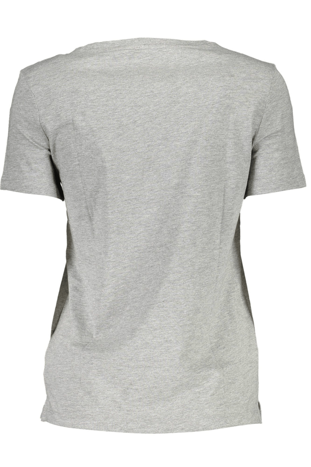 711GUESS JEANS T-SHIRT MANICHE CORTE DONNA GRIGIO