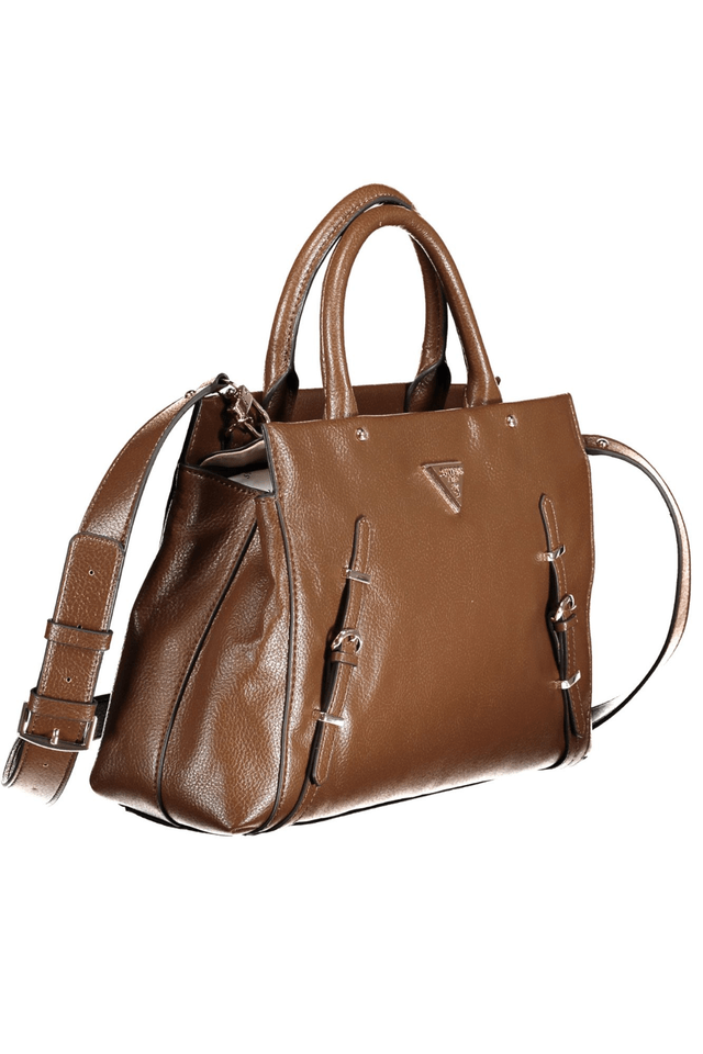 10032GUESS JEANS BORSA DONNA MARRONE