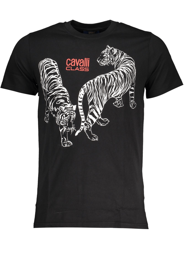 7721CAVALLI CLASS T-SHIRT MANICHE CORTE UOMO NERO