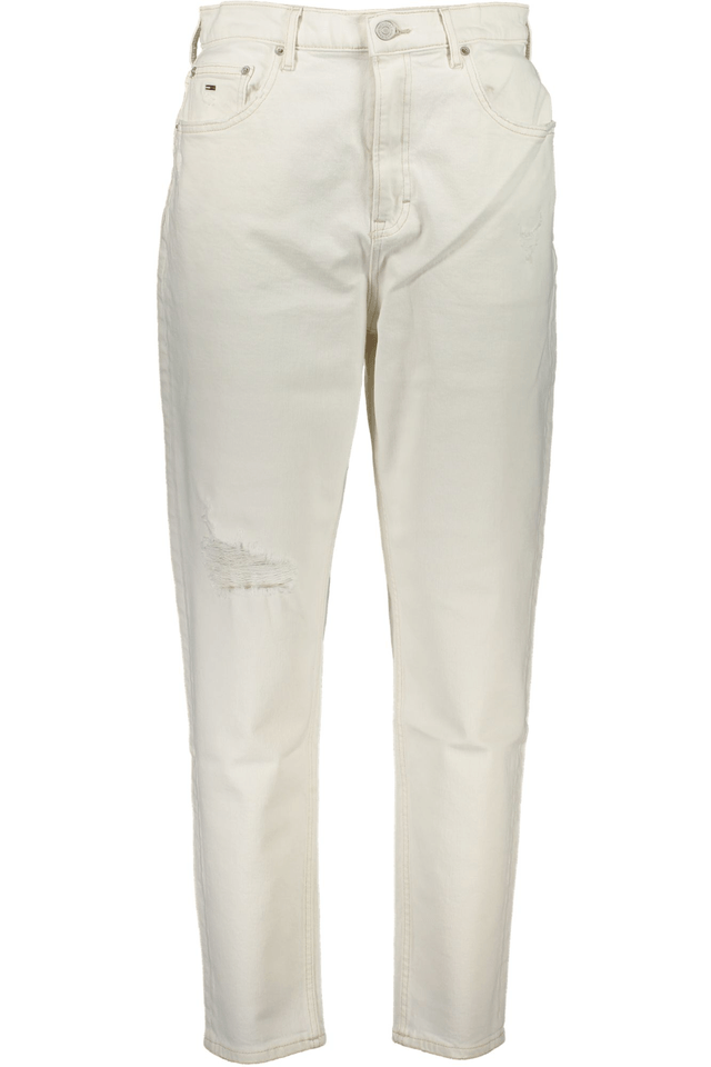 8307TOMMY HILFIGER JEANS DENIM DONNA BIANCO