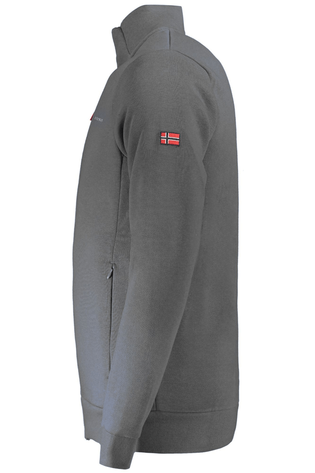 10100NORWAY 1963 FELPA CON ZIP UOMO GRIGIO