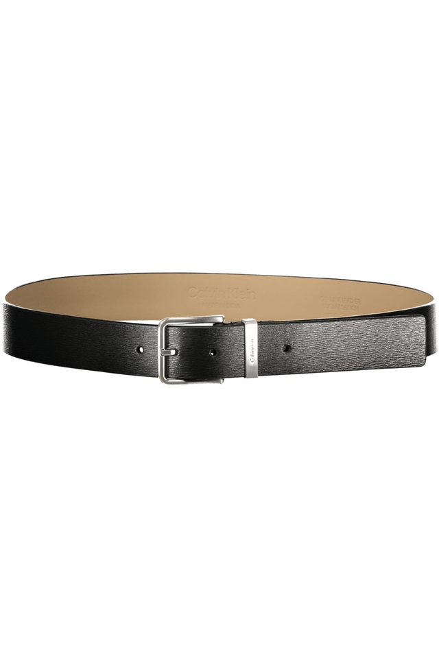 7244CALVIN KLEIN CINTURA IN PELLE UOMO NERO
