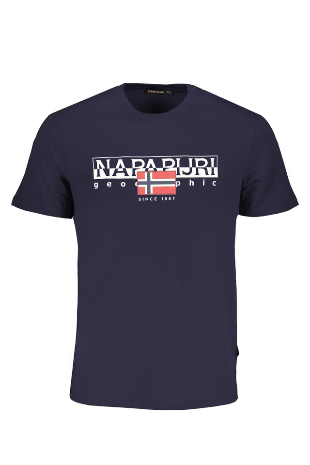 8442NAPAPIJRI T-SHIRT MANICHE CORTE UOMO BLU