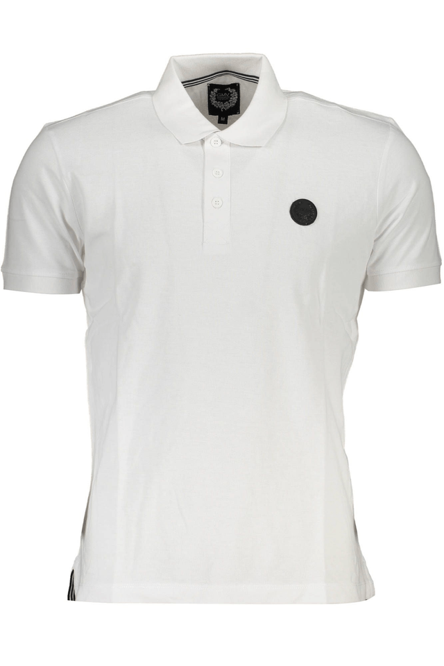 4027GIAN MARCO VENTURI POLO MANICHE CORTE UOMO BIANCO