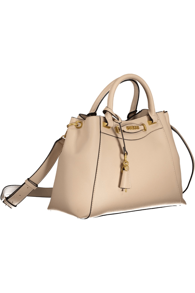 10019GUESS JEANS BORSA DONNA BEIGE