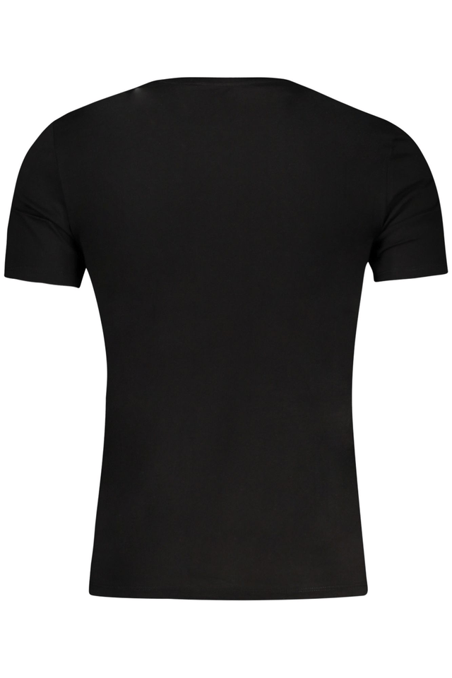 10582GUESS JEANS T-SHIRT MANICHE CORTE UOMO NERO