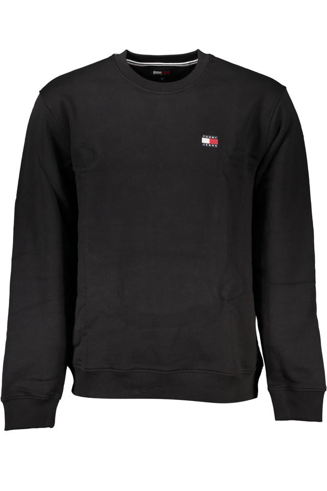 7206TOMMY HILFIGER FELPA SENZA ZIP UOMO NERO
