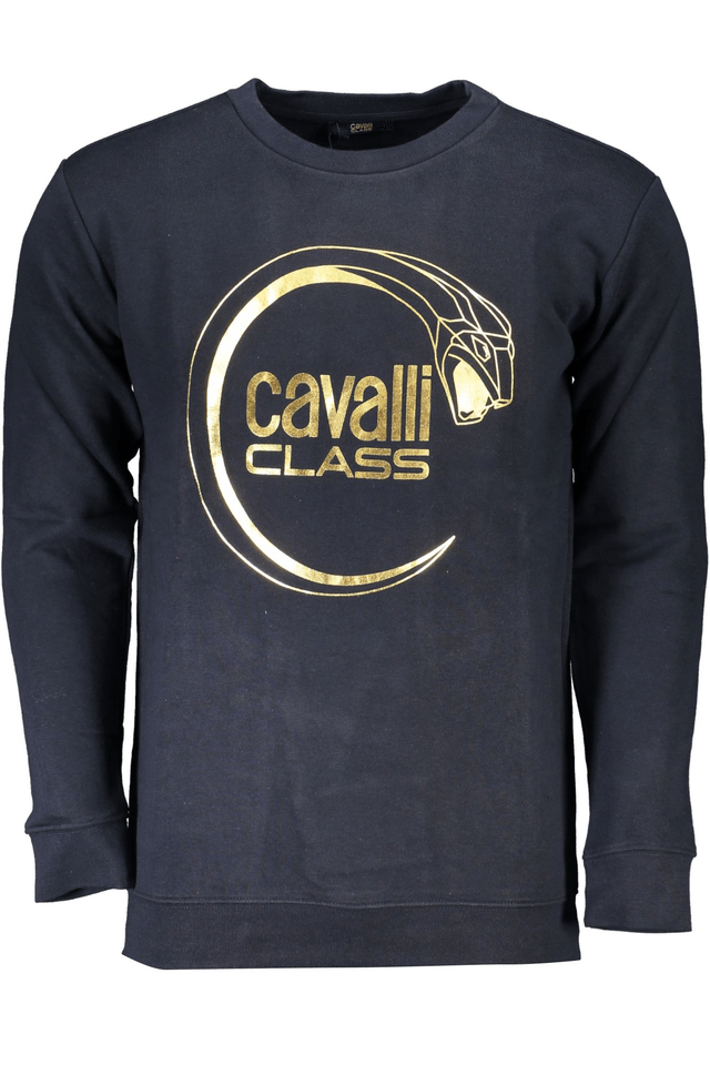 6746CAVALLI CLASS FELPA SENZA ZIP UOMO BLU