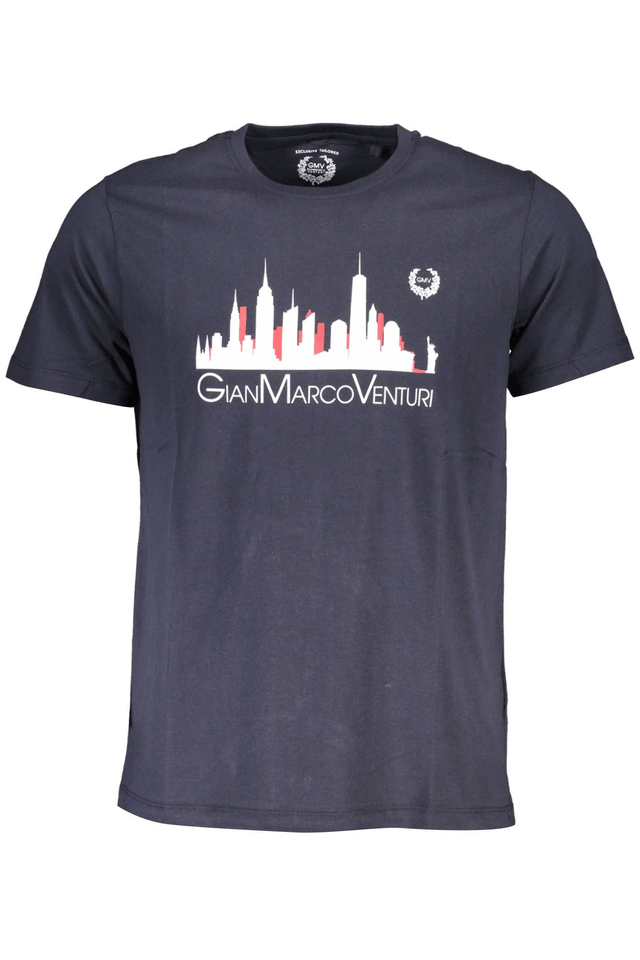 4046GIAN MARCO VENTURI T-SHIRT MANICHE CORTE UOMO BLU