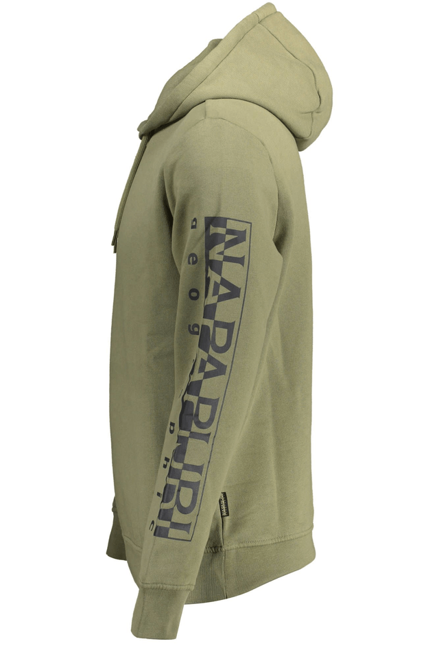 2118NAPAPIJRI FELPA SENZA ZIP UOMO VERDE
