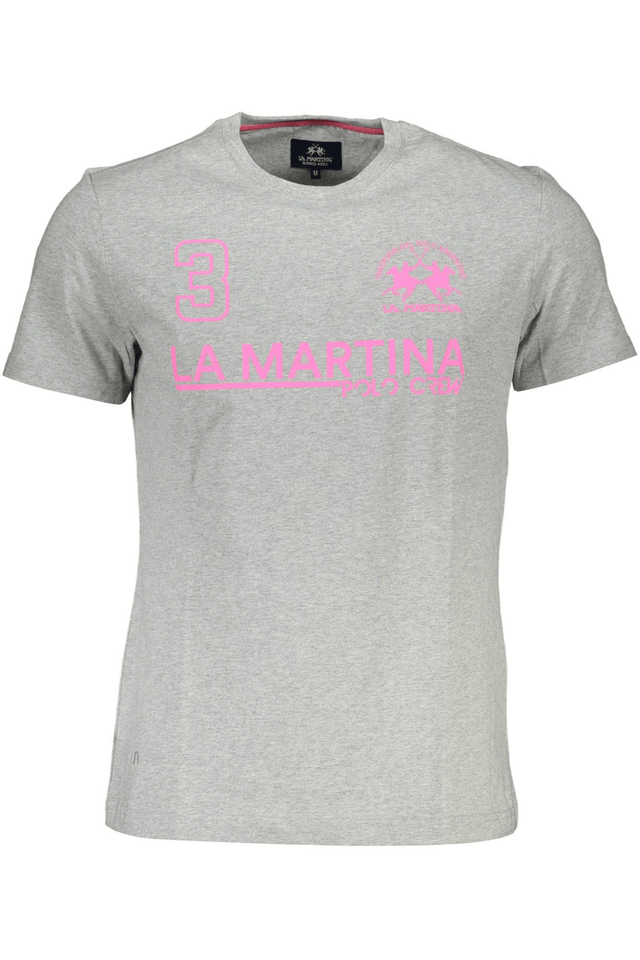 4220LA MARTINA T-SHIRT MANICHE CORTE UOMO GRIGIO