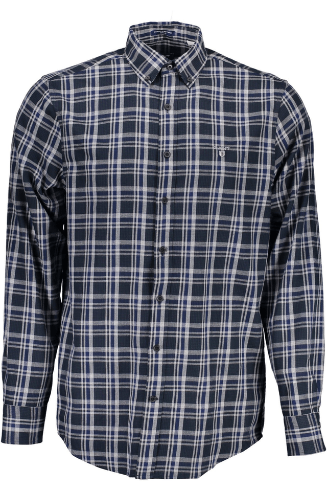 373GANT CAMICIA MANICHE LUNGHE UOMO BLU