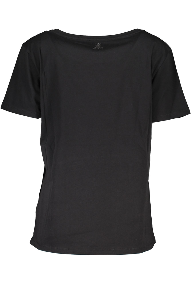 6651PATRIZIA PEPE T-SHIRT MANICHE CORTE DONNA NERO