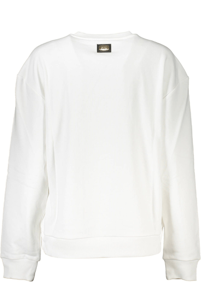 4075CAVALLI CLASS FELPA SENZA ZIP DONNA BIANCO