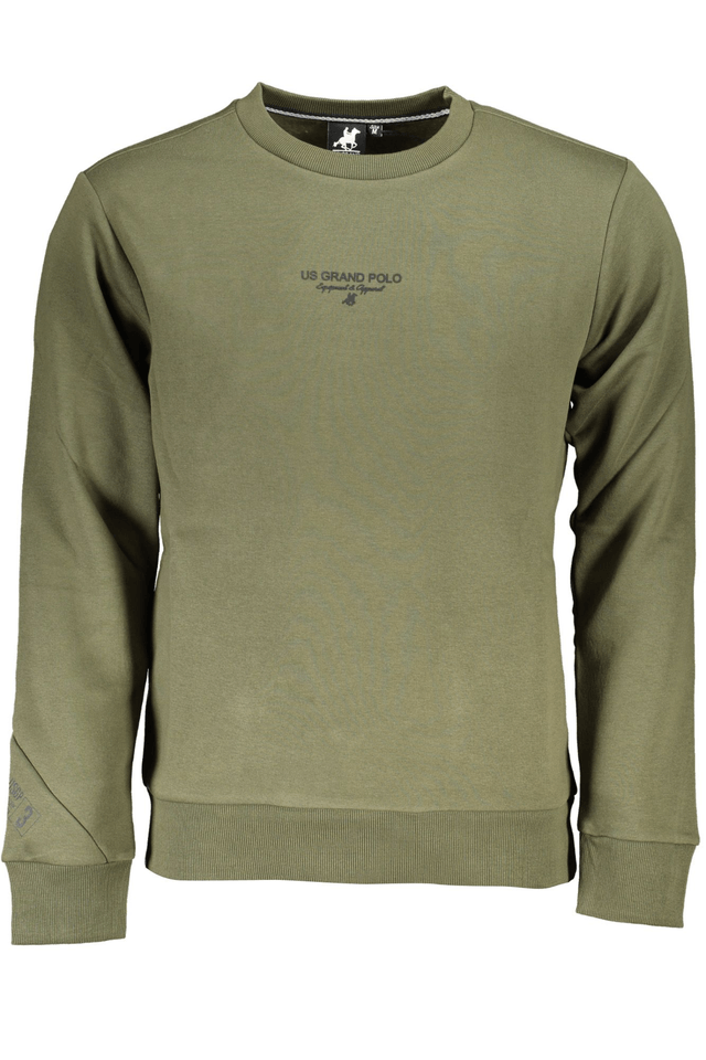 7399U.S. GRAND POLO FELPA SENZA ZIP UOMO VERDE