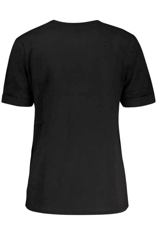 10601GUESS JEANS T-SHIRT MANICHE CORTE DONNA NERO