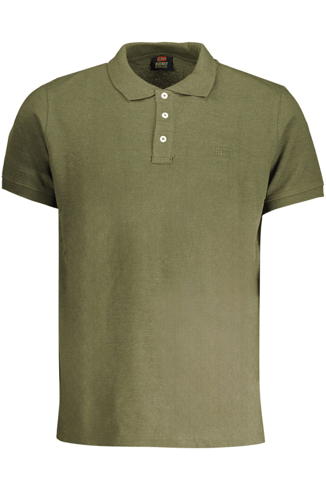 8968NORWAY 1963 POLO MANICHE CORTE UOMO VERDE