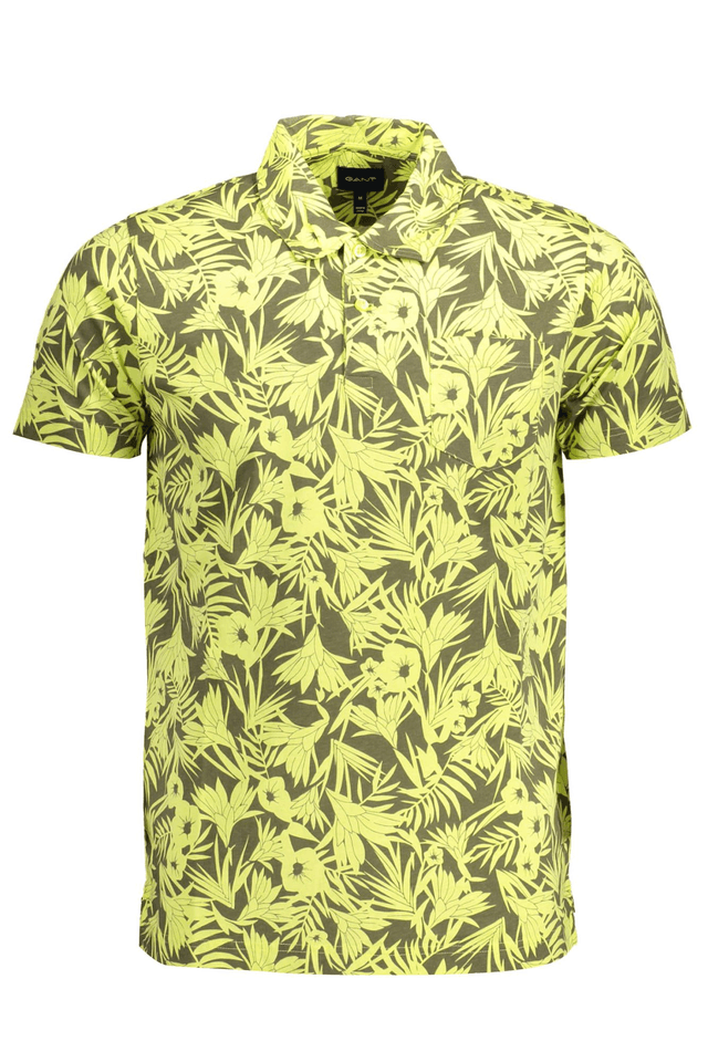 1732GANT POLO MANICHE CORTE UOMO GIALLO