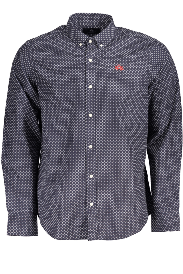 6991LA MARTINA CAMICIA MANICHE LUNGHE UOMO BLU