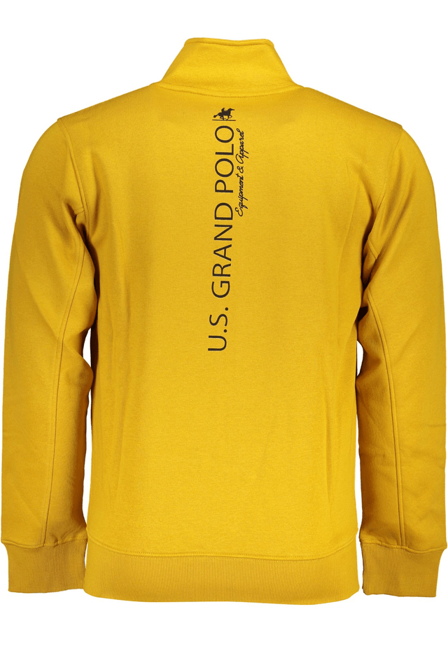 6082U.S. GRAND POLO FELPA CON ZIP UOMO GIALLO
