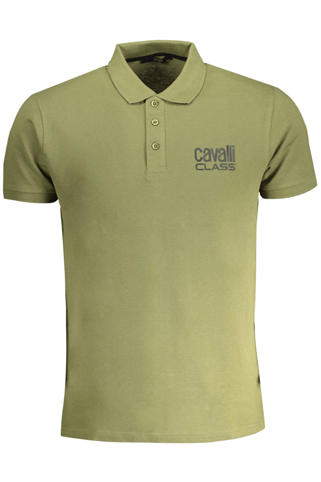 8979CAVALLI CLASS POLO MANICHE CORTE UOMO VERDE