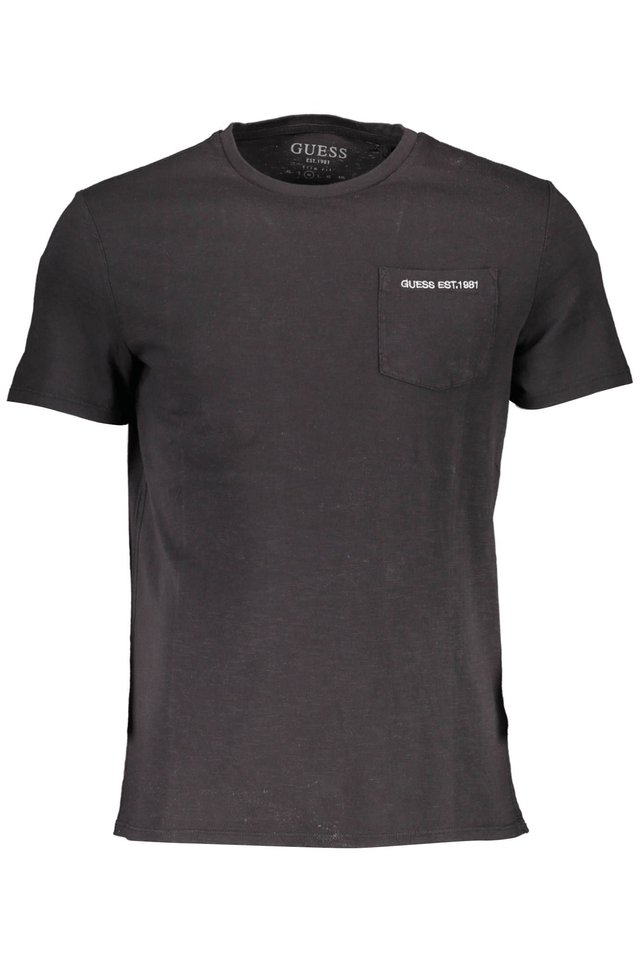 651GUESS JEANS T-SHIRT MANICHE CORTE UOMO NERO