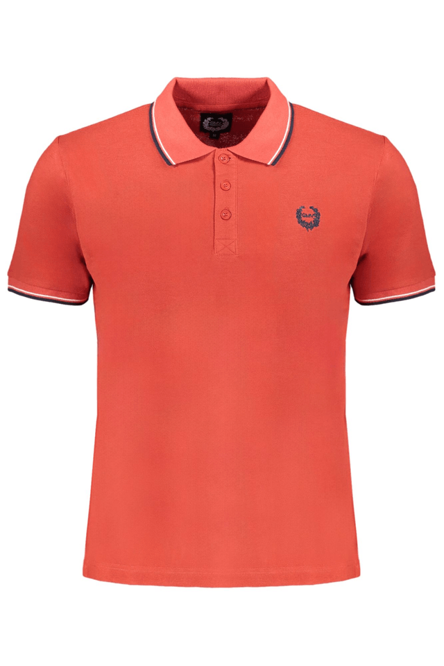 9582GIAN MARCO VENTURI POLO MANICHE CORTE UOMO ROSSO