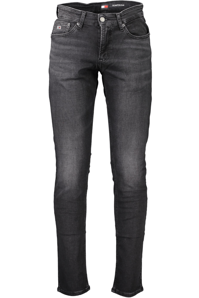 6988TOMMY HILFIGER JEANS DENIM UOMO NERO