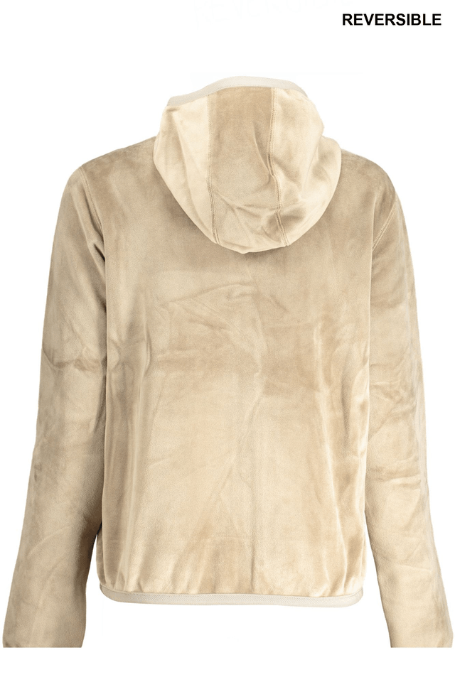 9185K-WAY FELPA CON ZIP DONNA BEIGE