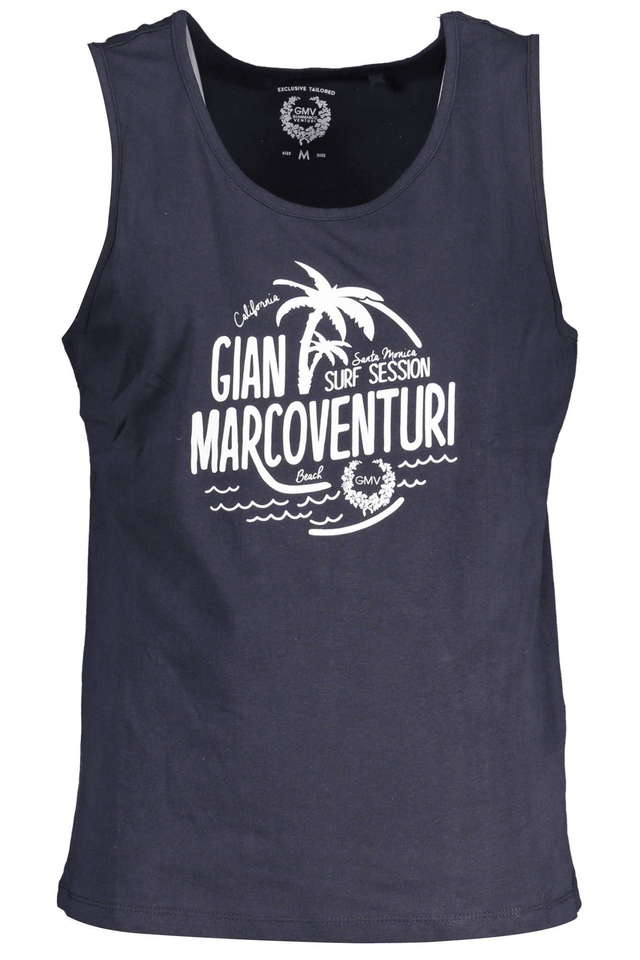 4198GIAN MARCO VENTURI CANOTTA UOMO BLU