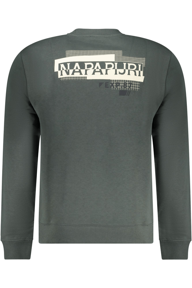 10364NAPAPIJRI FELPA SENZA ZIP UOMO VERDE